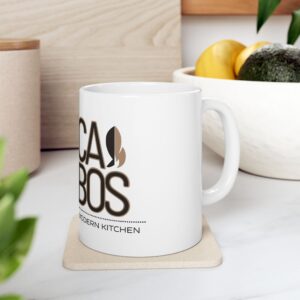 Caboose Modern Kitchen Ceramic Mug (11oz & 15oz) — Retro Train Logo Coffee Cup