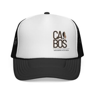 Casbos Modern Kitchen Trucker Cap — Logo Embroidered Mesh Hat